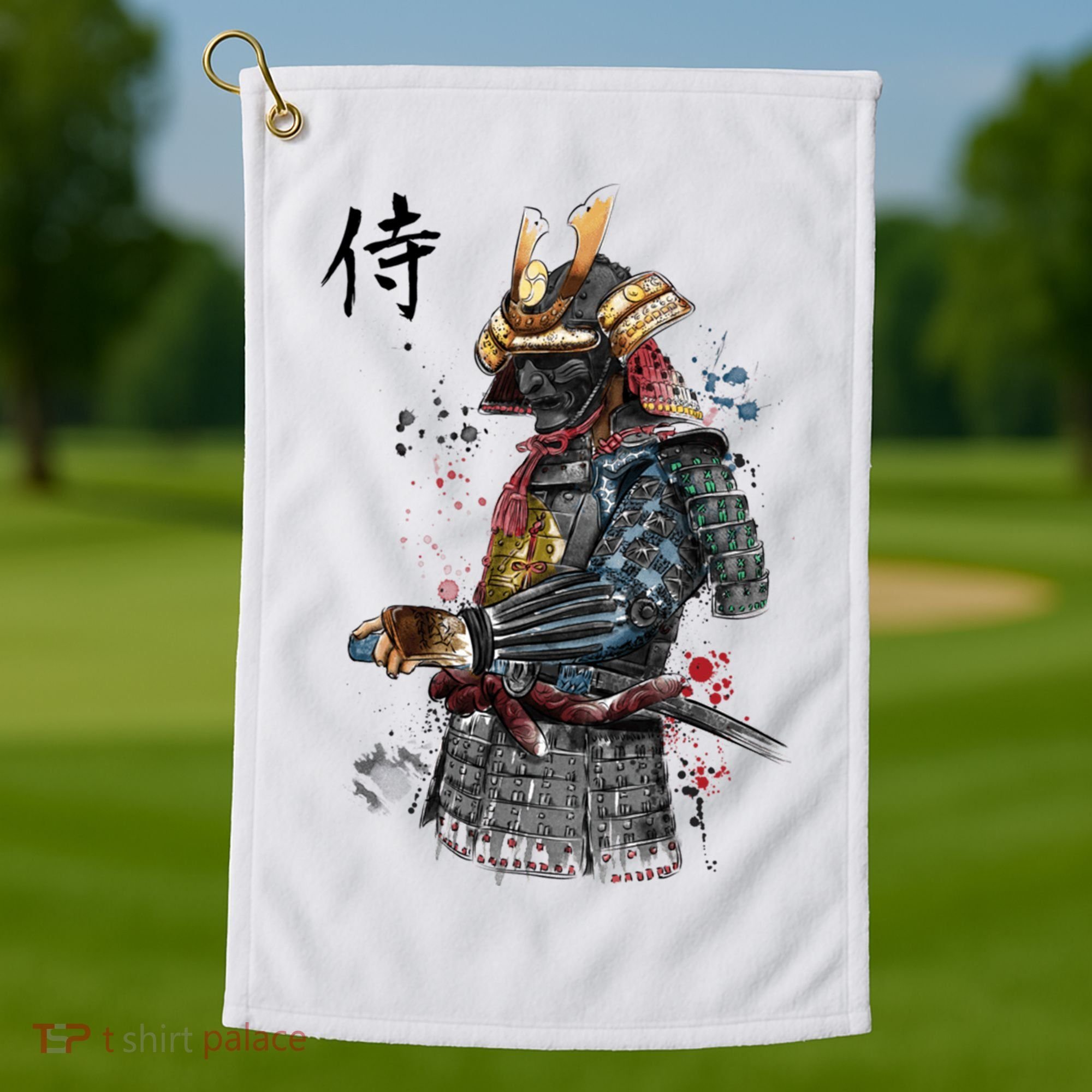 Samurai Spirit Japanese Style Golf Towel