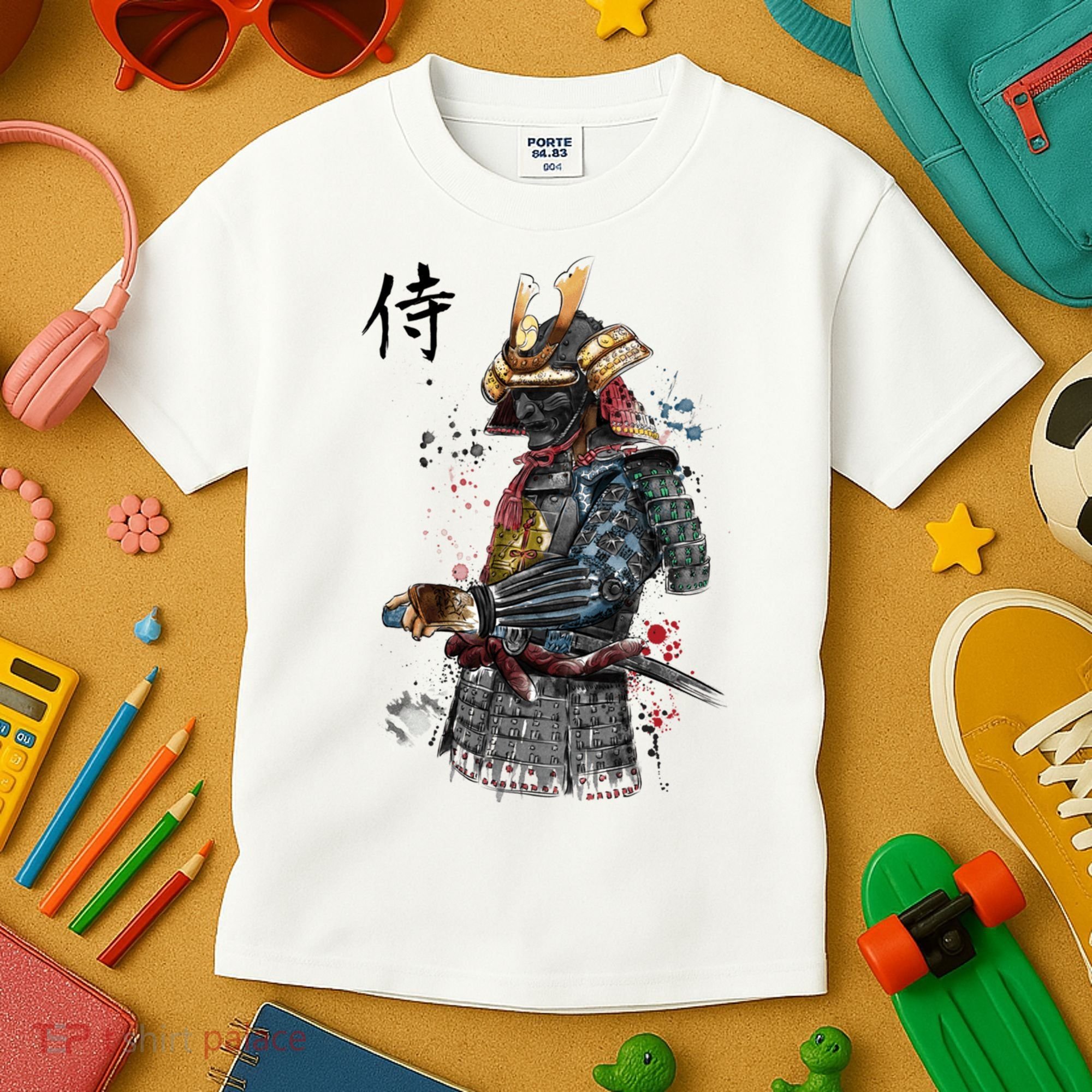 Samurai Spirit Japanese Style Kids T-Shirt