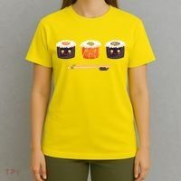 Sushi Set Japanese Sushi Graphic Plus Size Shirt For Girl Boy Unisex T-Shirt thumb 4