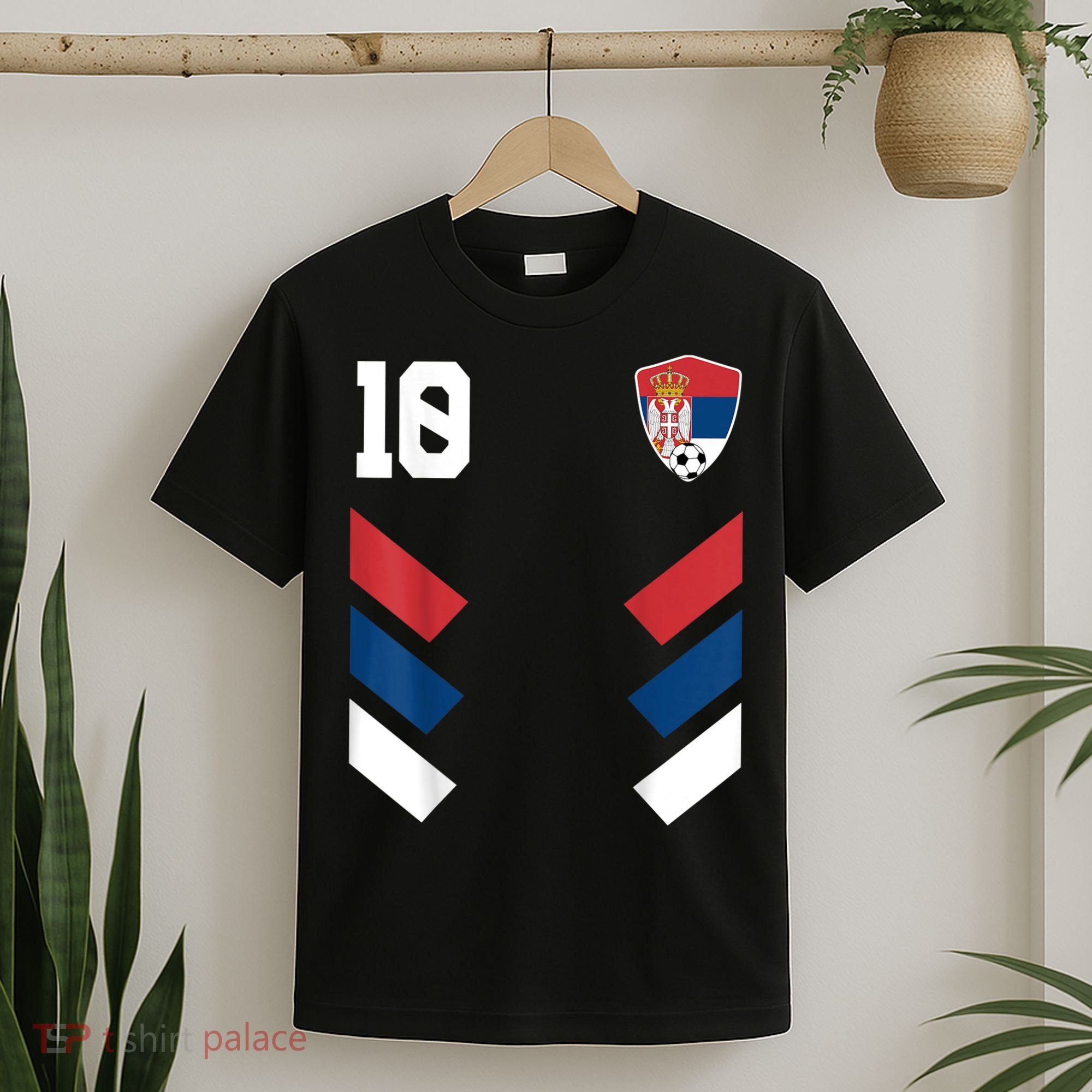 Serbia Soccer Jersey Serbian Football Shirt Flag T-Shirt