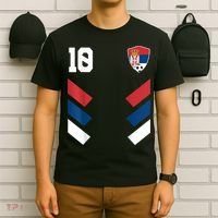 Serbia Soccer Jersey Serbian Football Shirt Flag T-Shirt thumb 6
