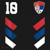 Serbia Soccer Jersey Serbian Football Shirt Flag Women's Hoodie thumb 2