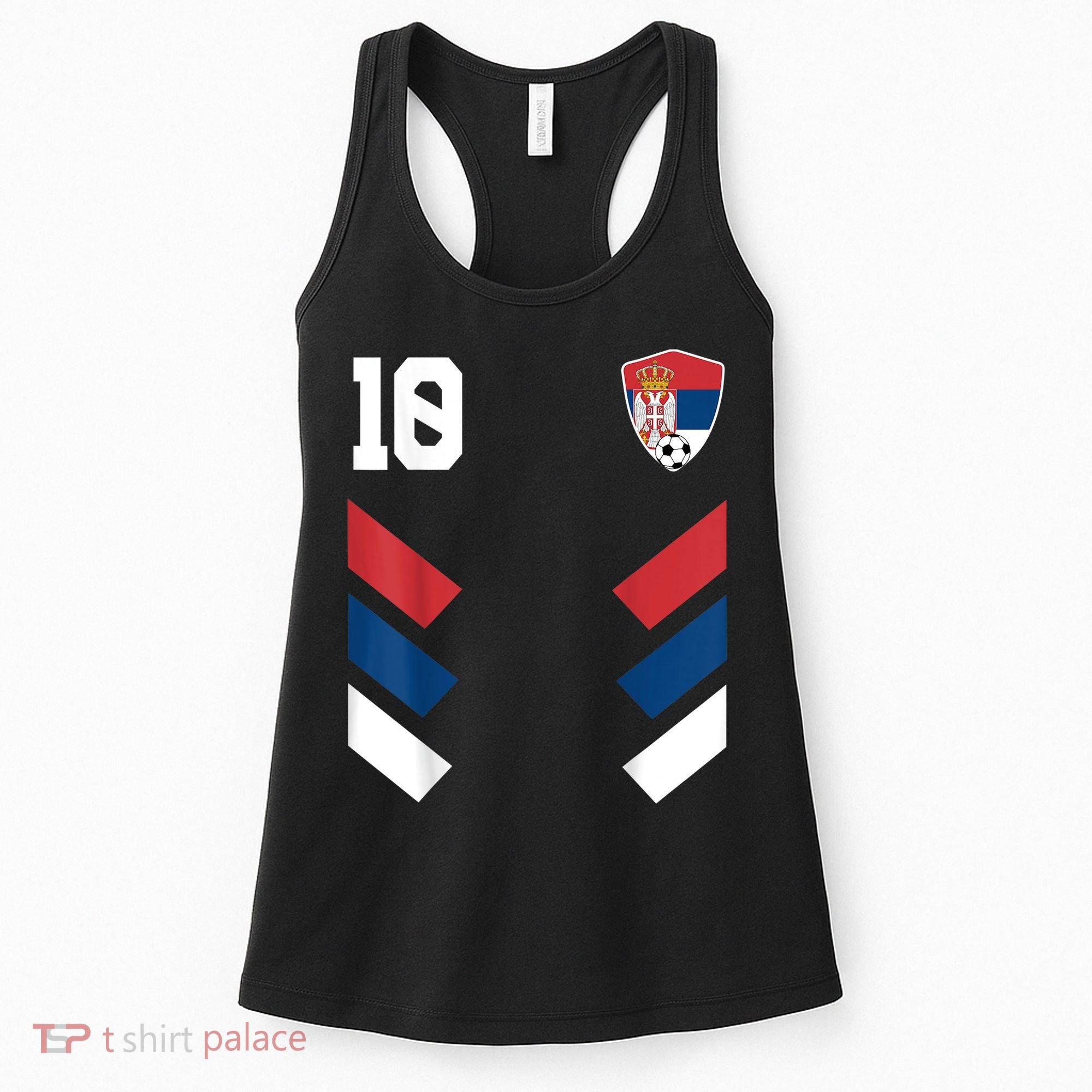 Serbia Soccer Jersey Serbian Football Shirt Flag Women's Tank Top
