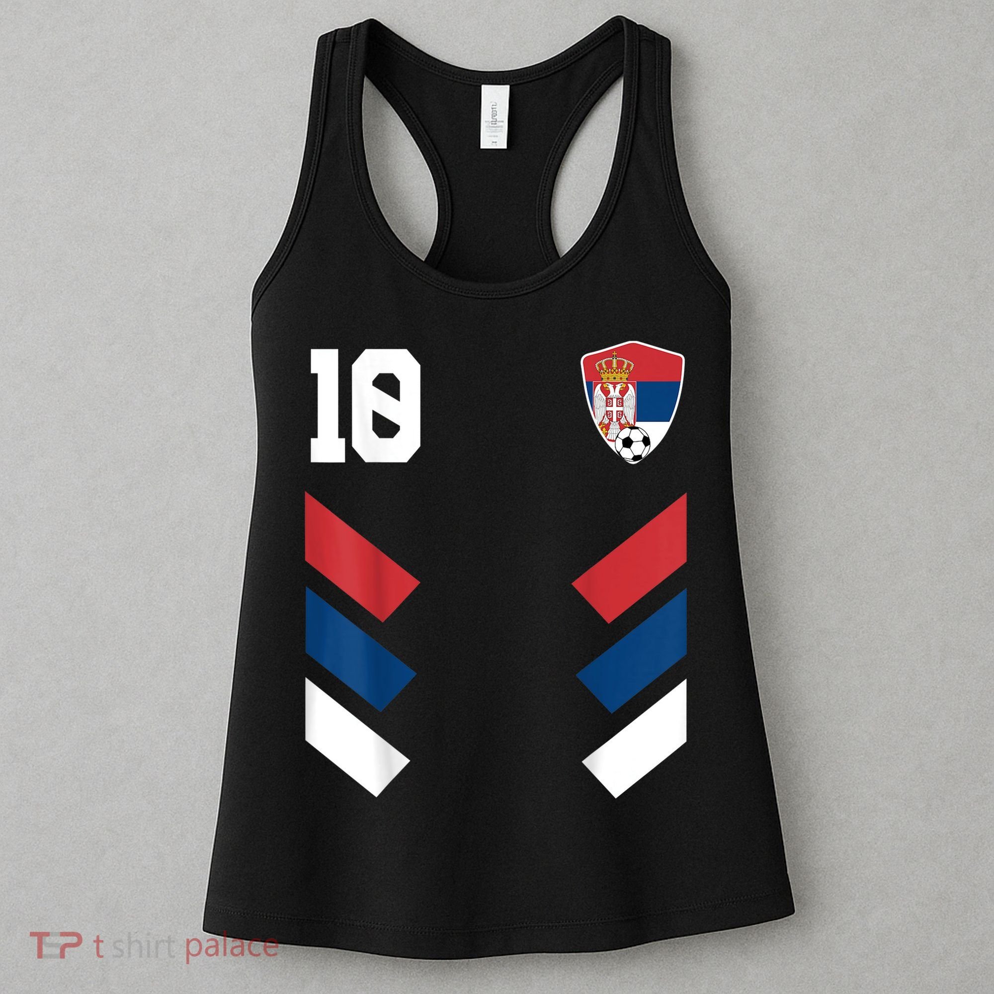 Serbia Soccer Jersey Serbian Football Shirt Flag Women's Tank Top
