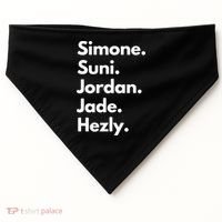 Simone. Suni. Jordan. Jade. Hezly USA-Made Doggie Bandana thumb 0