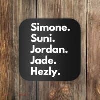 Simone. Suni. Jordan. Jade. Hezly Coaster thumb 0