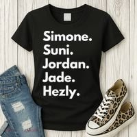 Simone. Suni. Jordan. Jade. Hezly Women's T-Shirt thumb 3