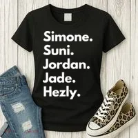 Simone. Suni. Jordan. Jade. Hezly Women's T-Shirt thumb 3