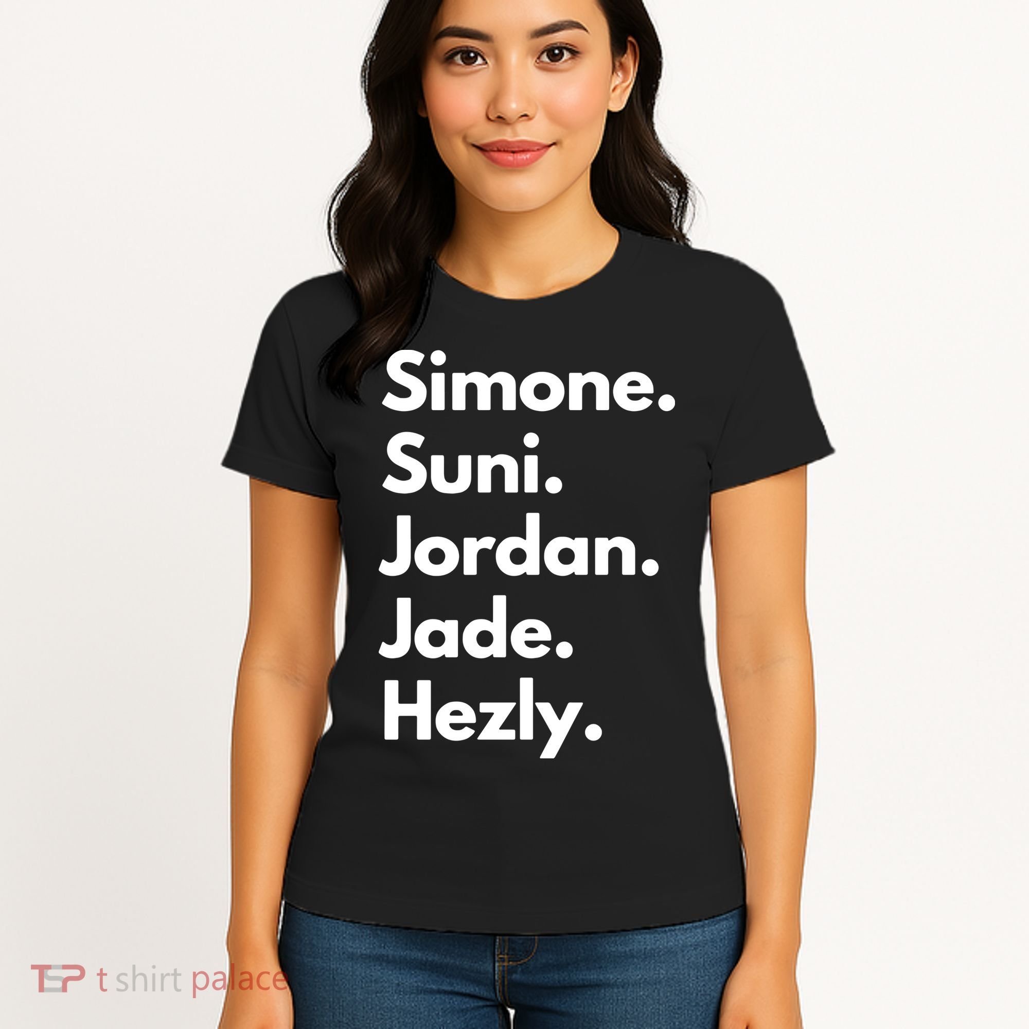 Simone. Suni. Jordan. Jade. Hezly Women's T-Shirt