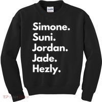 Simone. Suni. Jordan. Jade. Hezly Kids Sweatshirt thumb 0