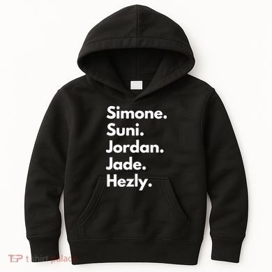 Simone. Suni. Jordan. Jade. Hezly Kids Hoodie