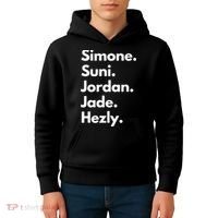 Simone. Suni. Jordan. Jade. Hezly Kids Hoodie thumb 4
