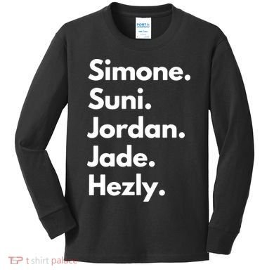 Simone. Suni. Jordan. Jade. Hezly Kids Long Sleeve Shirt