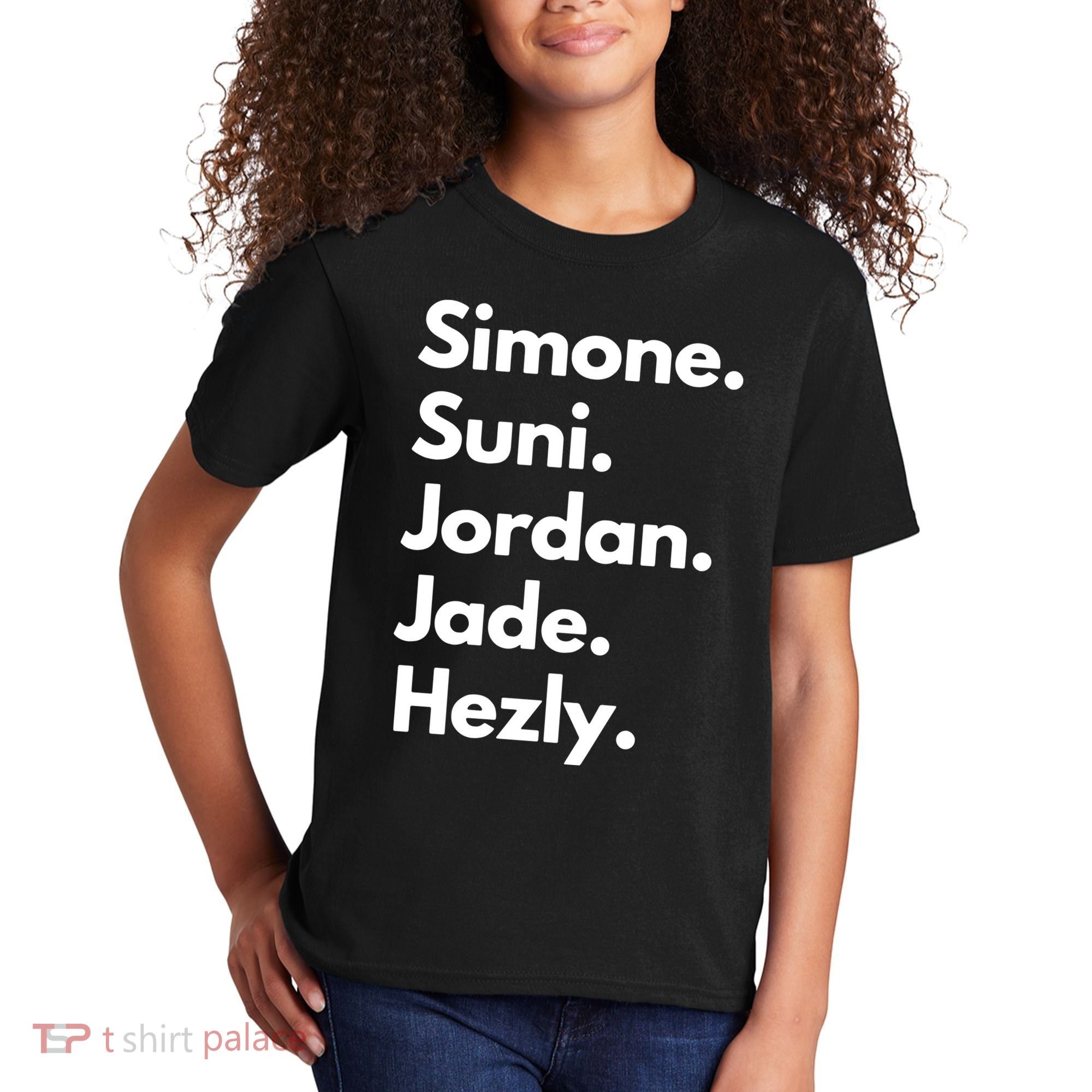 Simone. Suni. Jordan. Jade. Hezly Kids T-Shirt
