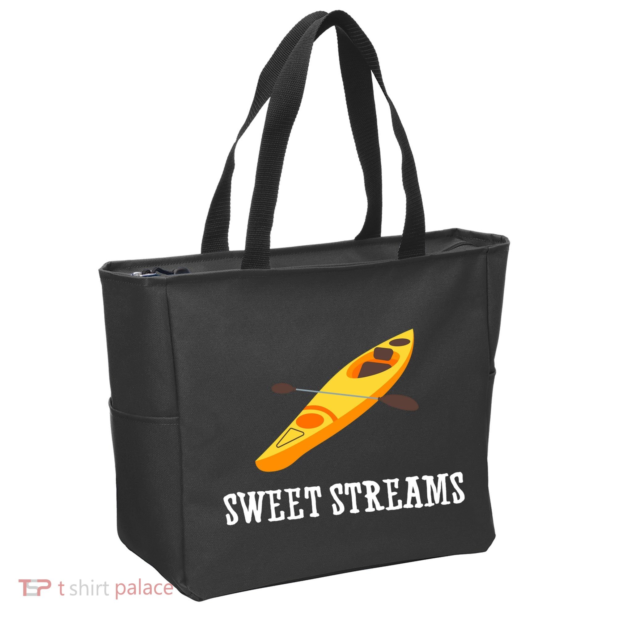 Sweet Streams Kayak Canoeing Boat Tote Bag