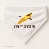 Sweet Streams Kayak Canoeing Boat USA-Made Doggie Bandana thumb 0