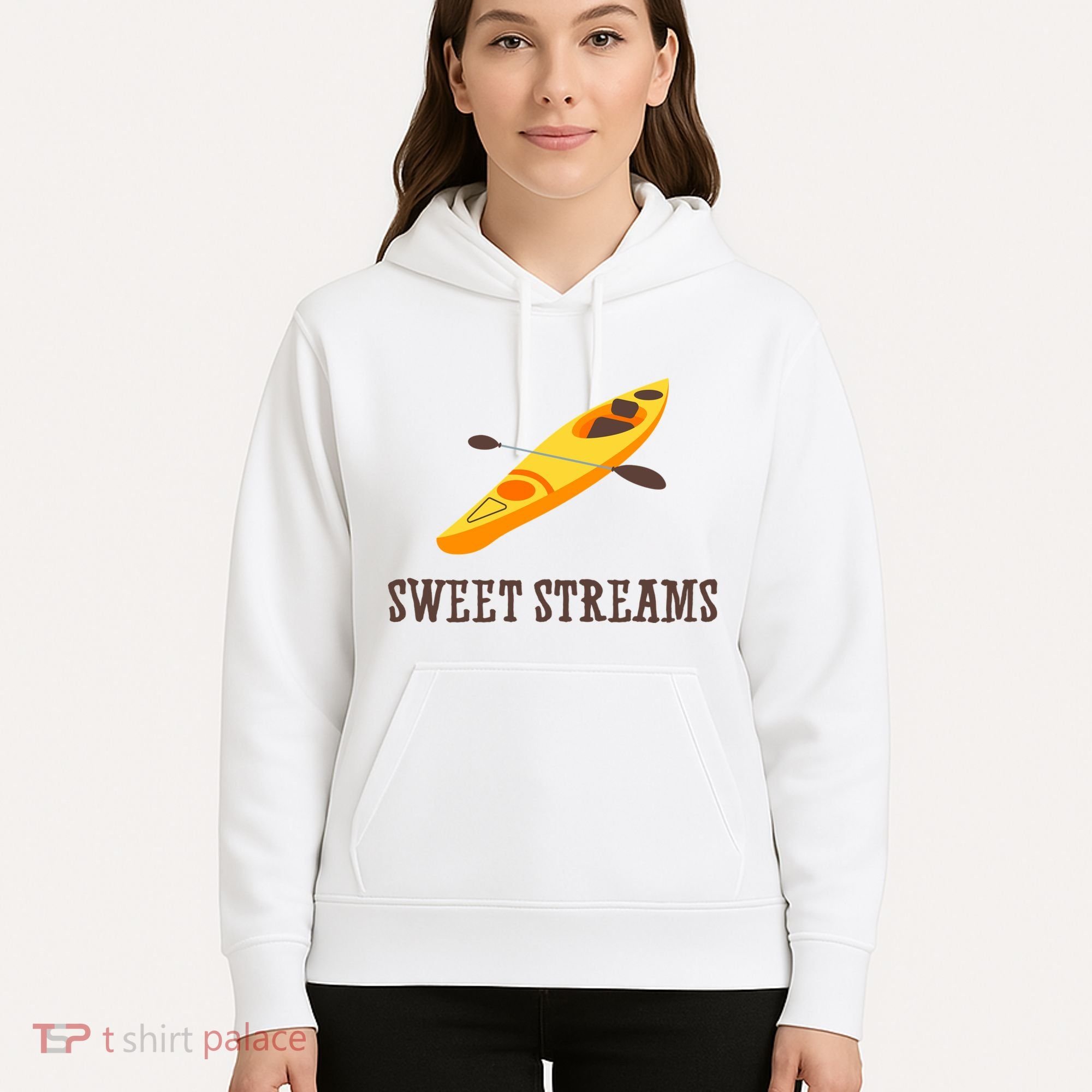 Sweet Streams Kayak Canoeing Boat Hoodie