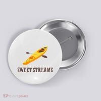 Sweet Streams Kayak Canoeing Boat Button thumb 0
