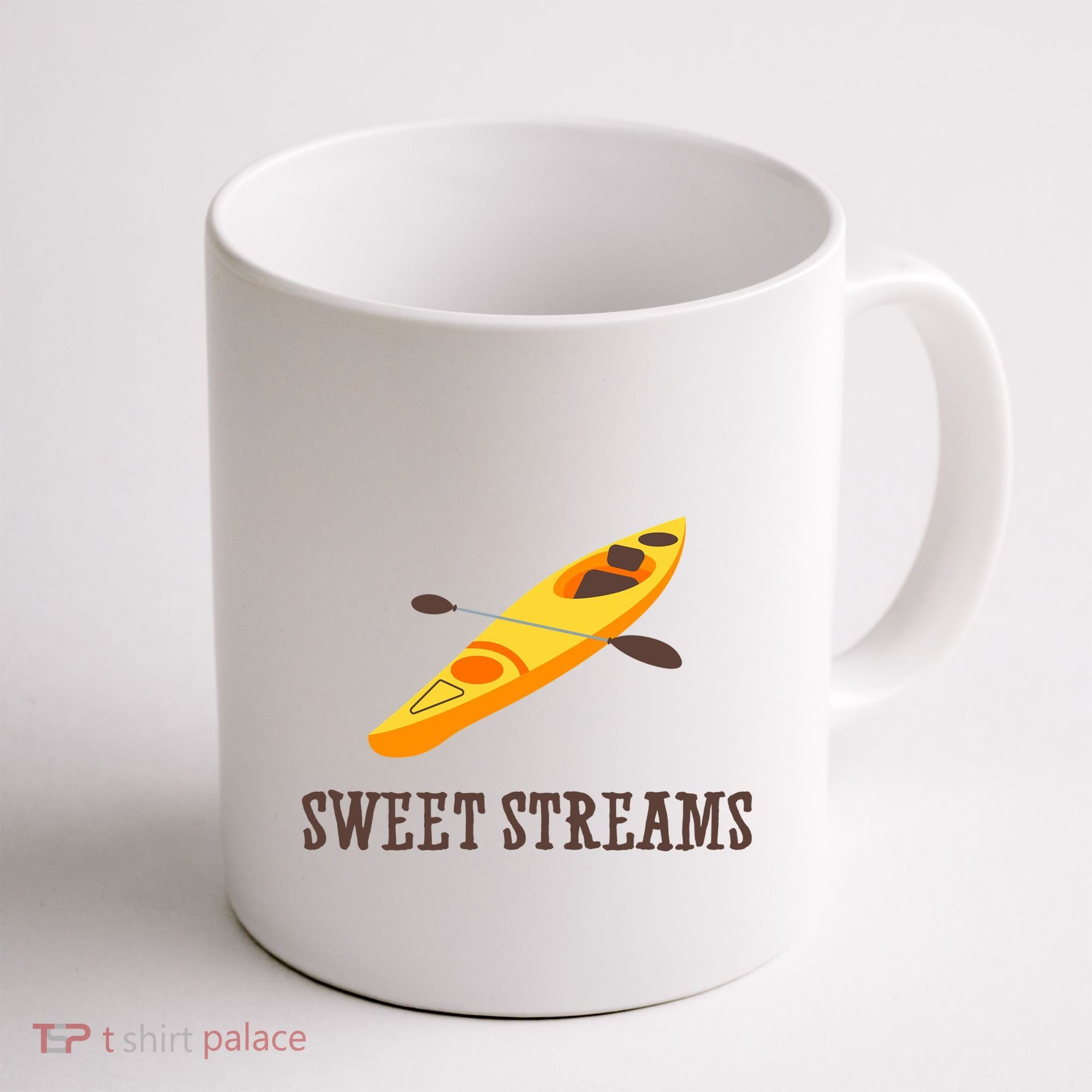 Sweet Streams Kayak Canoeing Boat Coffee Mug