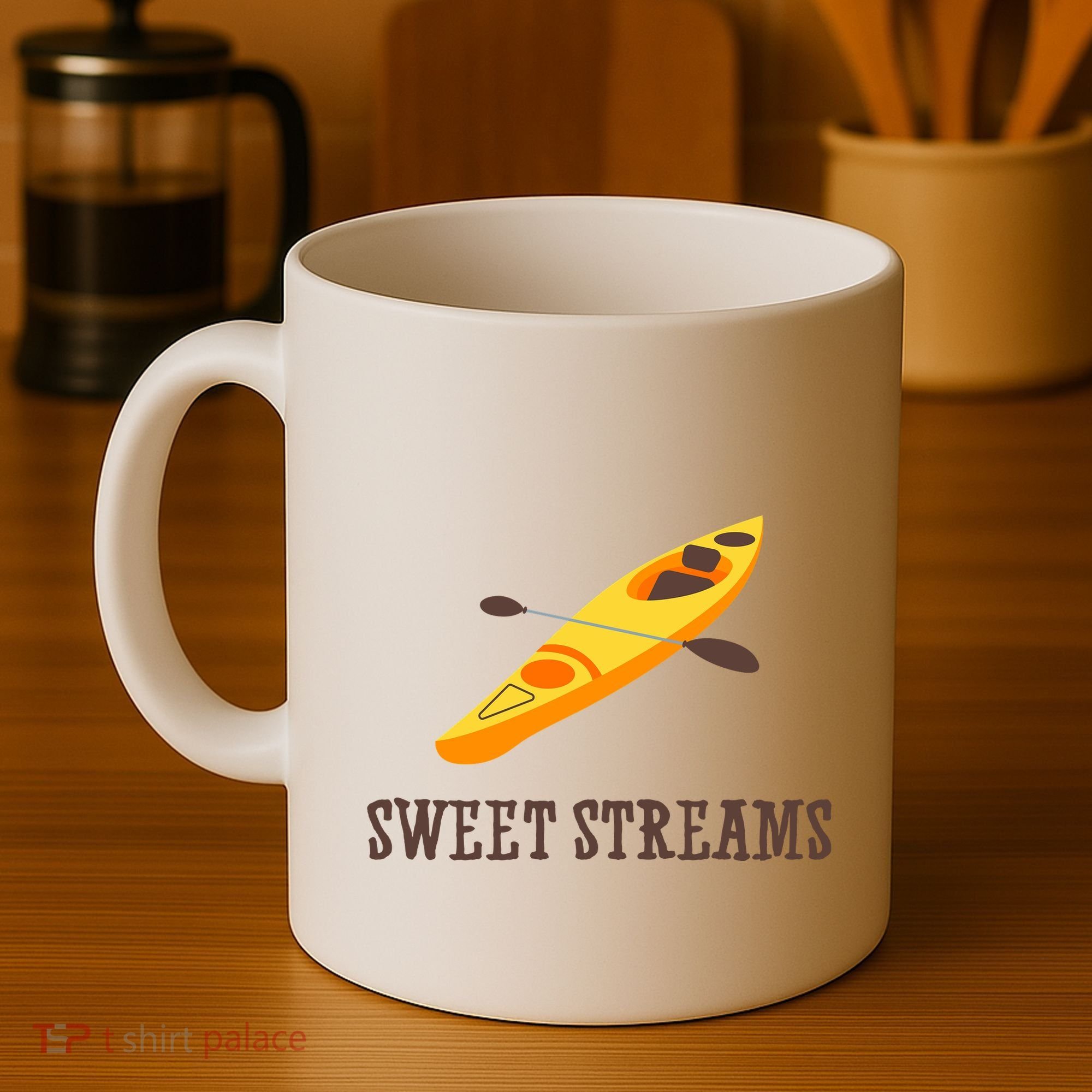 Sweet Streams Kayak Canoeing Boat Coffee Mug