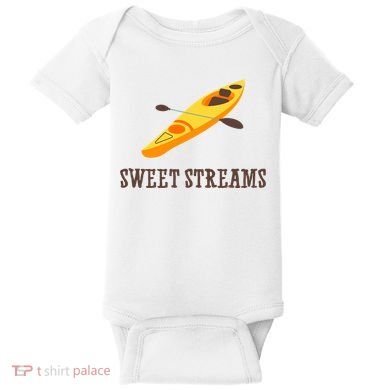 Sweet Streams Kayak Canoeing Boat Baby Bodysuit
