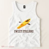 Sweet Streams Kayak Canoeing Boat Tank Top thumb 2