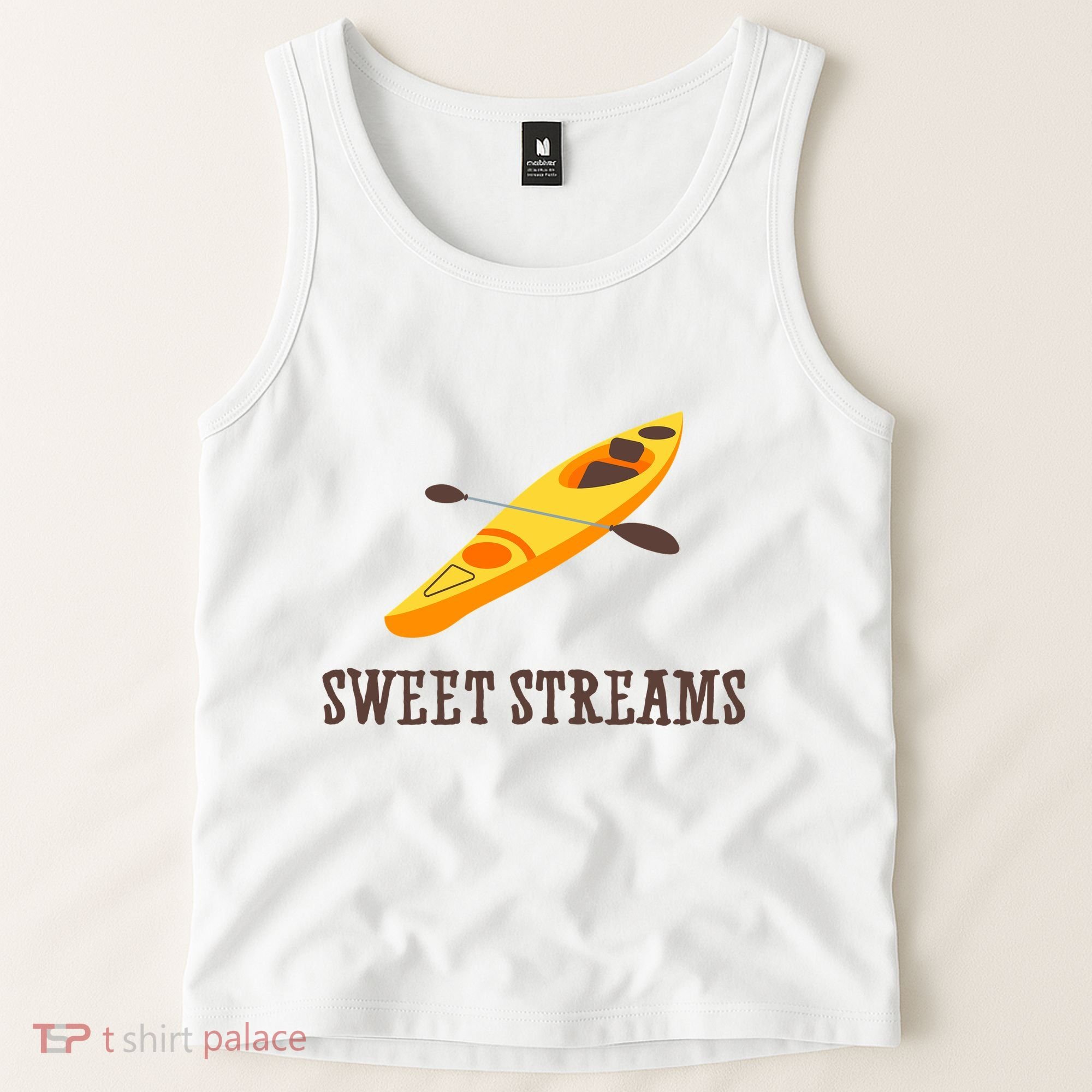 Sweet Streams Kayak Canoeing Boat Tank Top