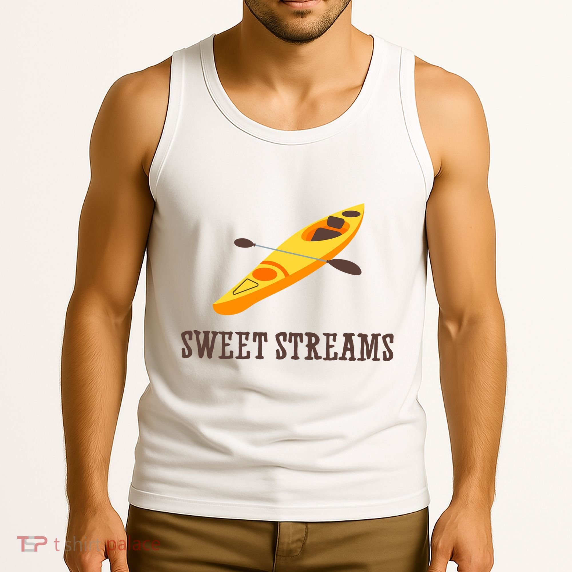 Sweet Streams Kayak Canoeing Boat Tank Top