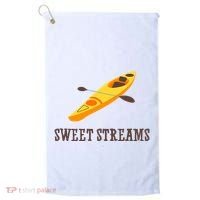 Sweet Streams Kayak Canoeing Boat Golf Towel thumb 0