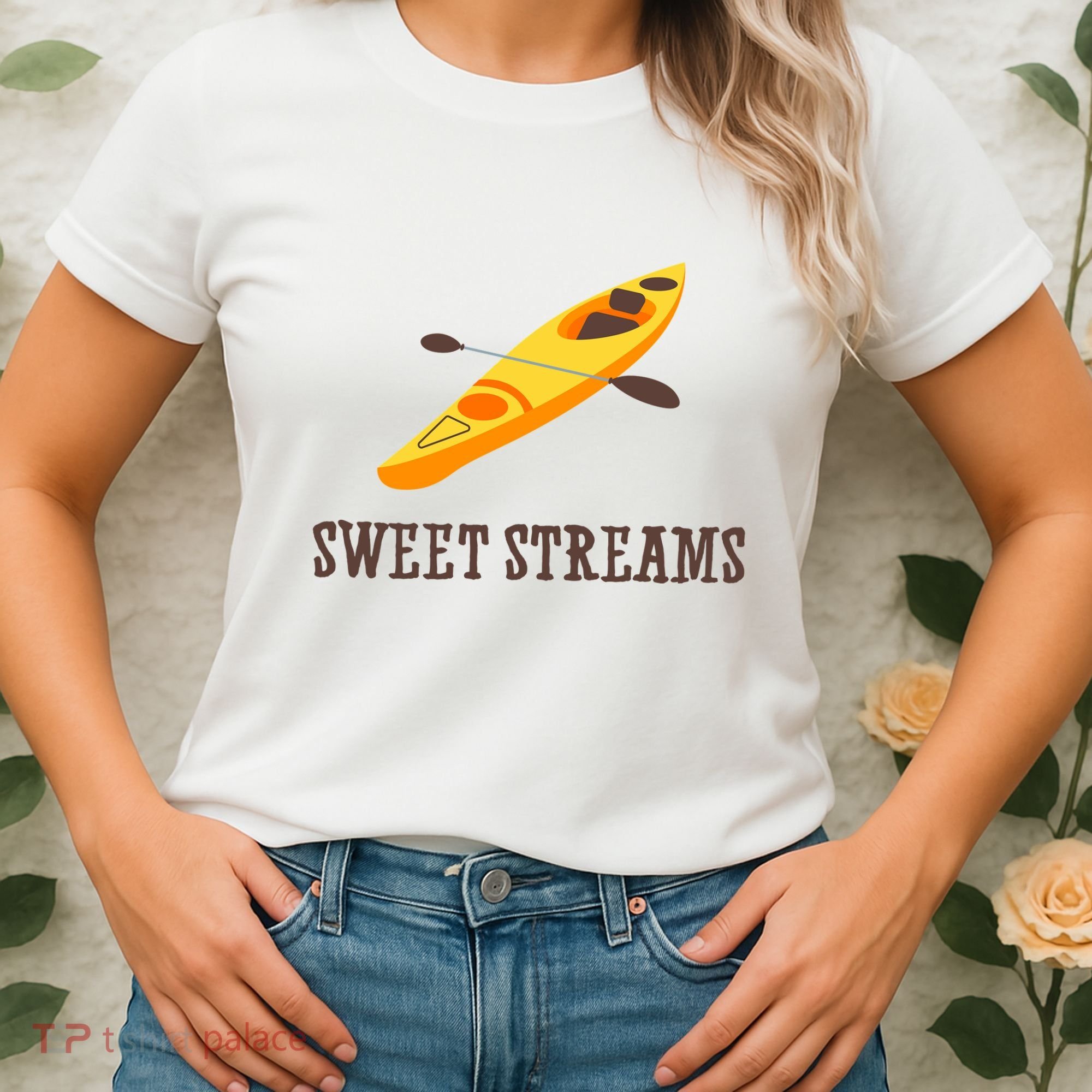 Sweet Streams Kayak Canoeing Boat Women's T-Shirt