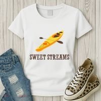 Sweet Streams Kayak Canoeing Boat Women's T-Shirt thumb 3