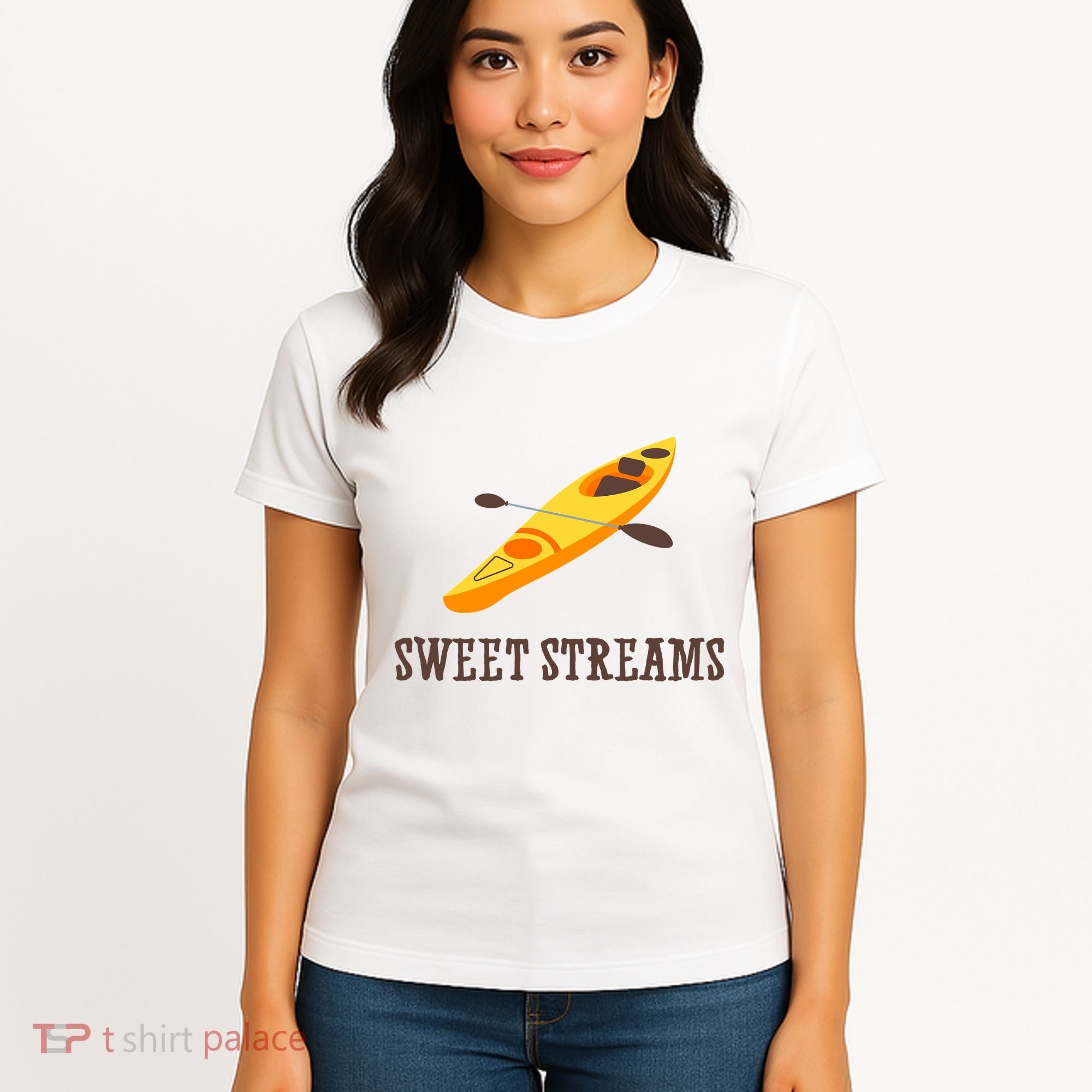 Sweet Streams Kayak Canoeing Boat Women's T-Shirt