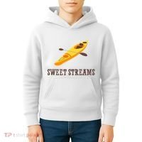 Sweet Streams Kayak Canoeing Boat Kids Hoodie thumb 4
