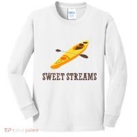 Sweet Streams Kayak Canoeing Boat Kids Long Sleeve Shirt thumb 0