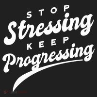 Stop Stressing Keep Progressing Quote Women's Sweatshirt thumb 2