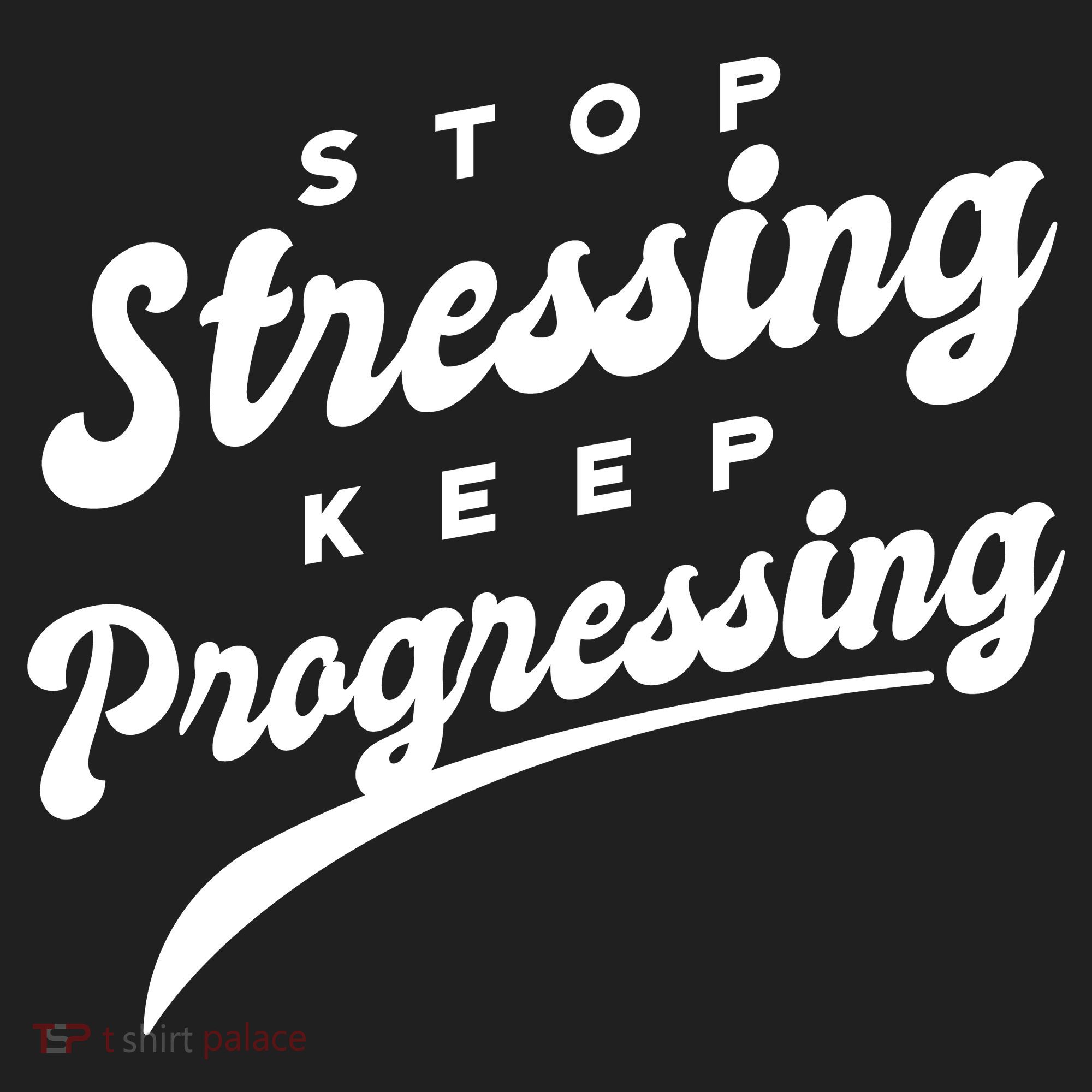 Stop Stressing Keep Progressing Quote Beanie