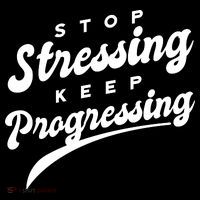 Stop Stressing Keep Progressing Quote Kids Hoodie thumb 5