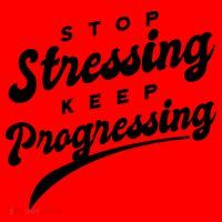 Stop Stressing Keep Progressing Quote Santa Hat thumb 1