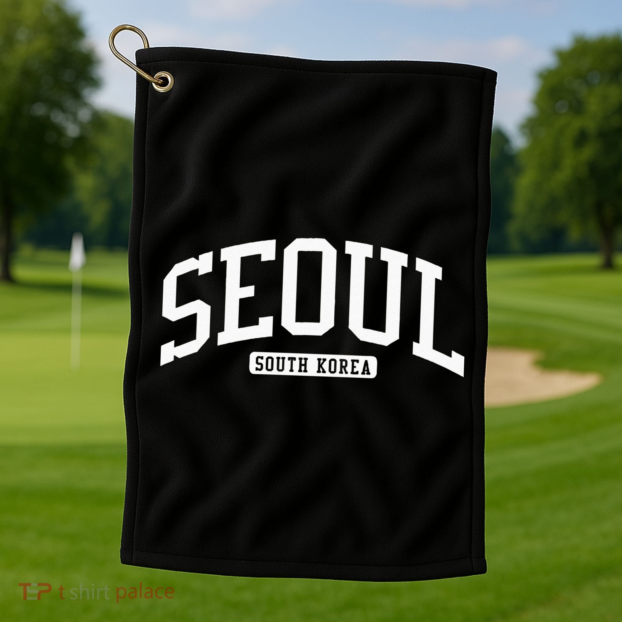 Seoul South Korea College Golf Towel