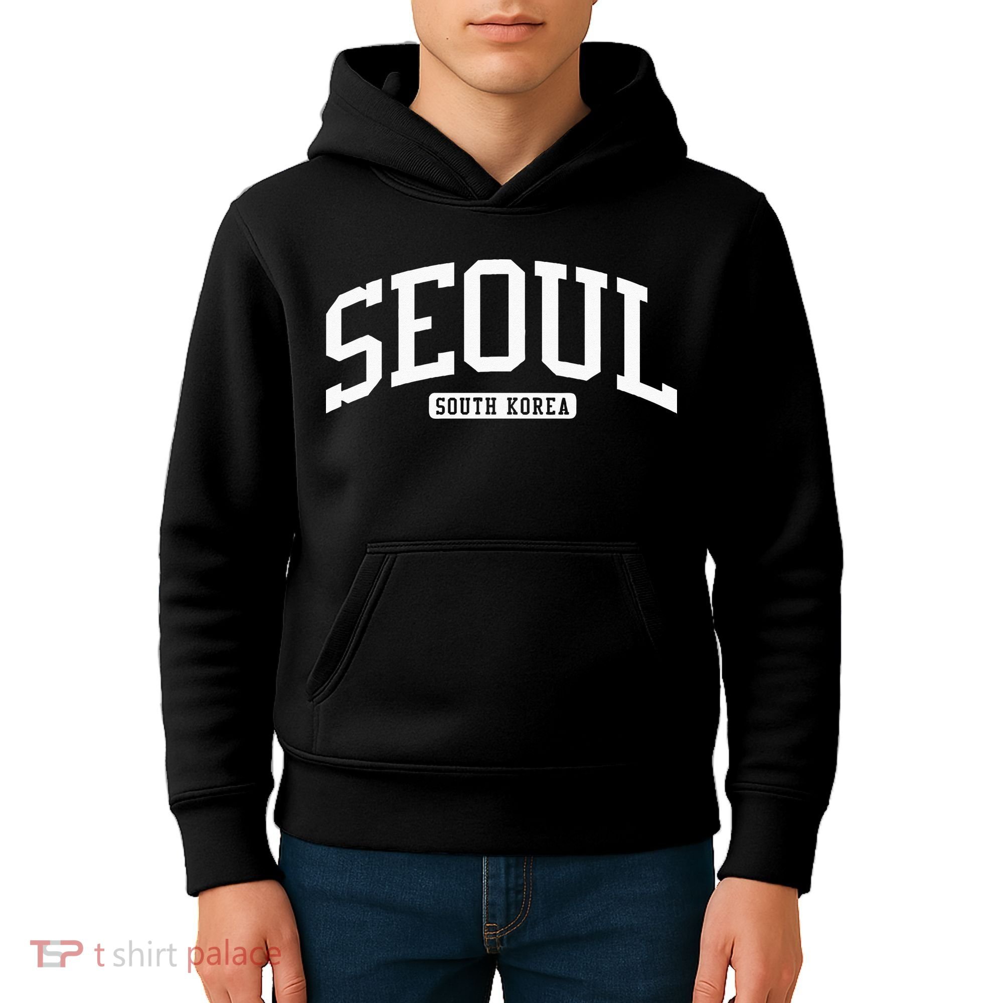 Seoul South Korea College Kids Hoodie