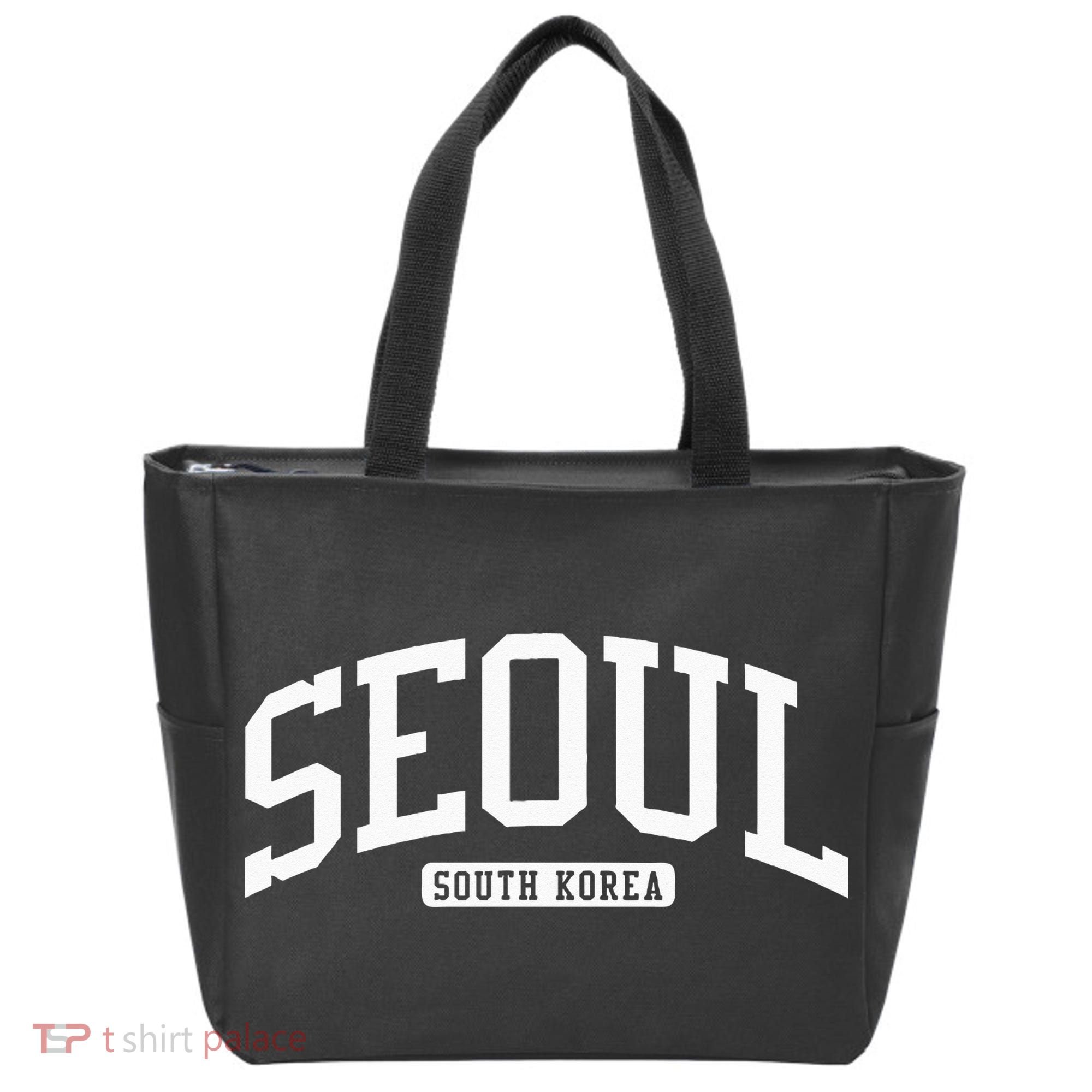Seoul South Korea College Tote Bag