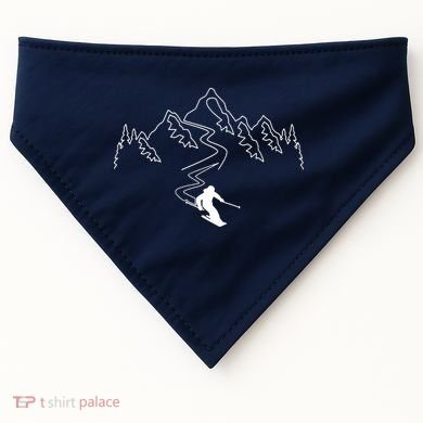 Skiing USA-Made Doggie Bandana