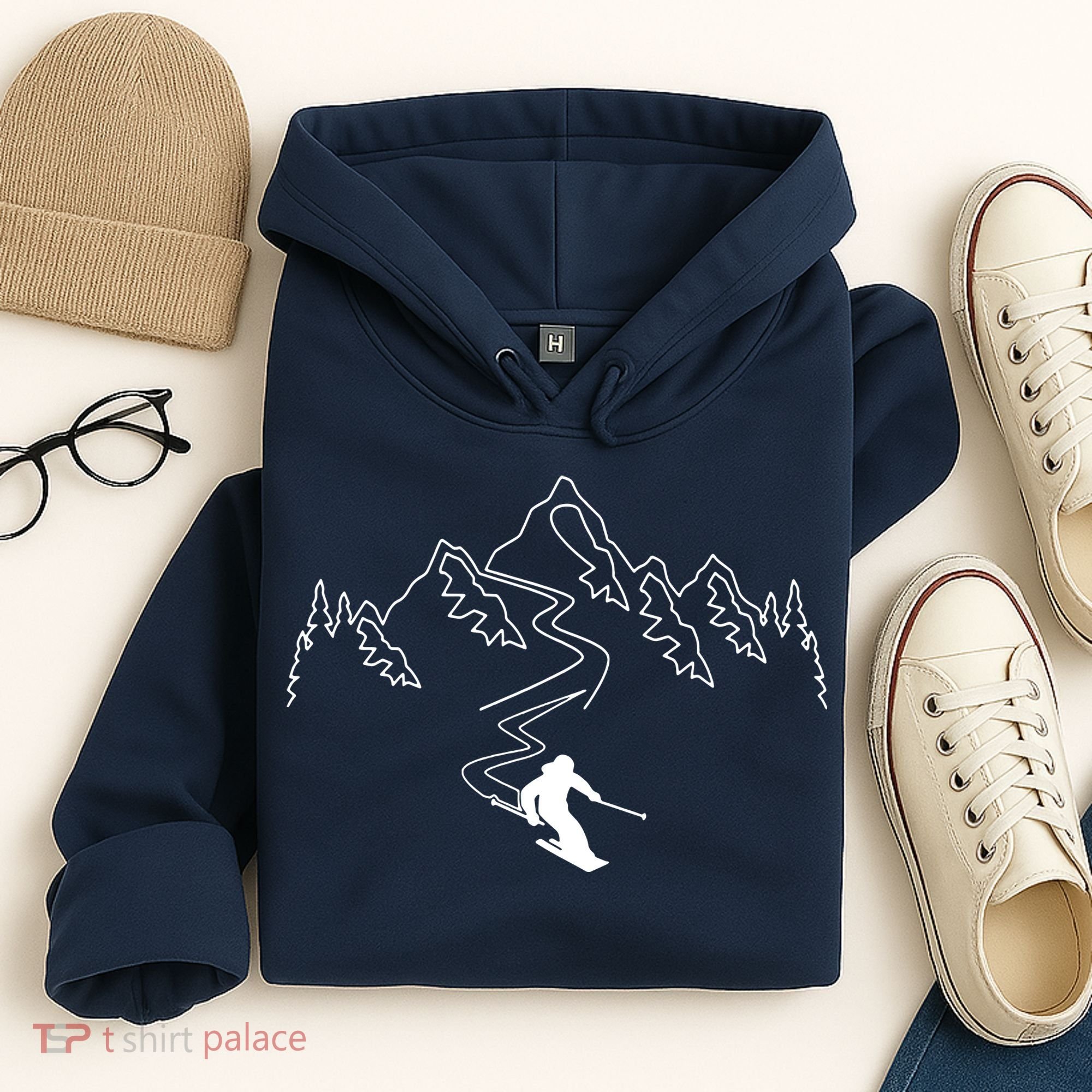 Skiing Hoodie