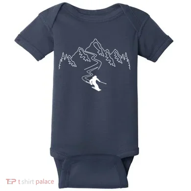 Skiing Baby Bodysuit