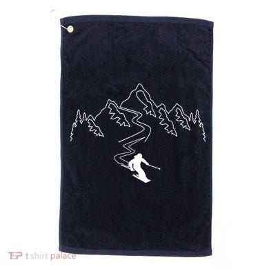 Skiing Golf Towel