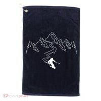 Skiing Golf Towel thumb 0