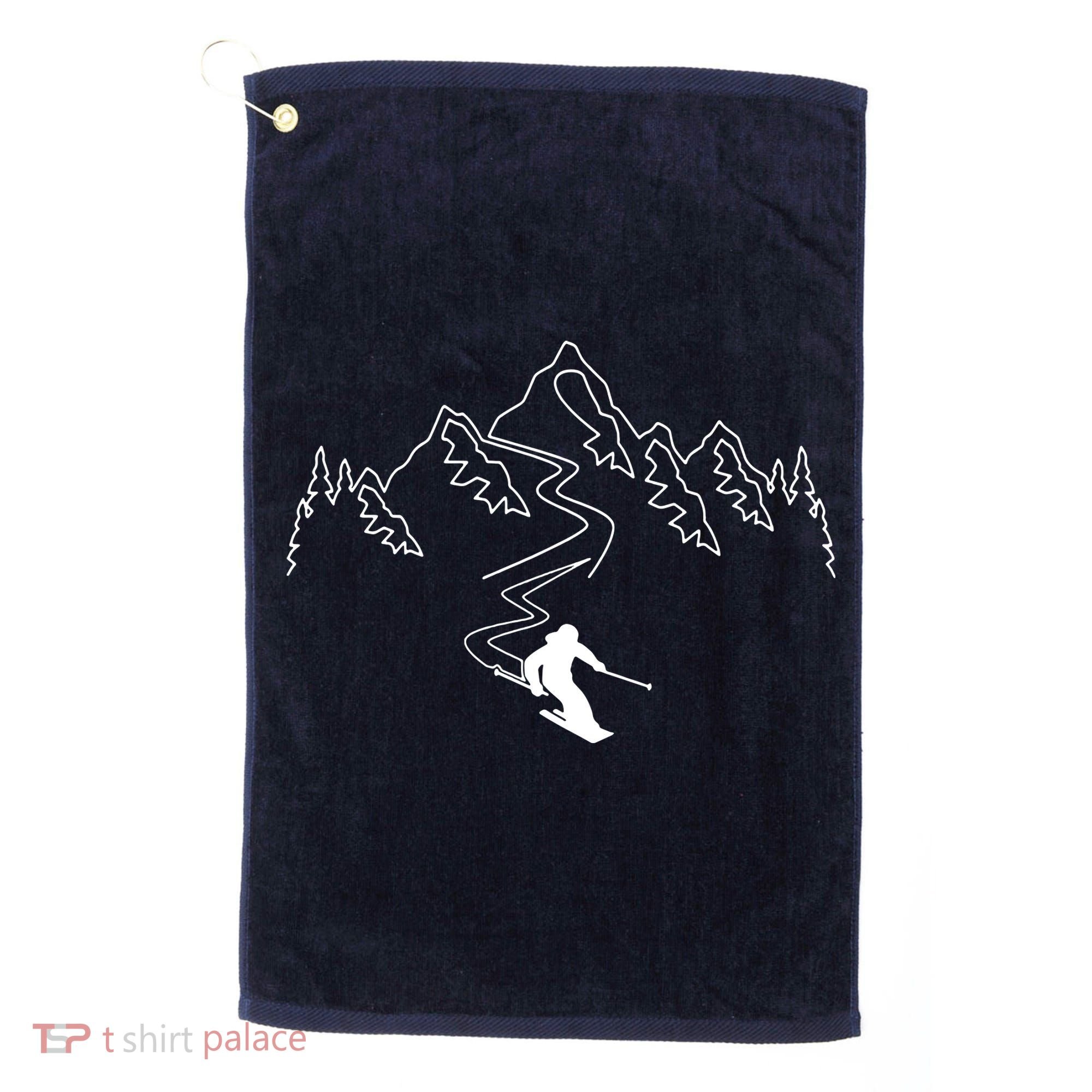 Skiing Golf Towel