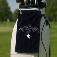 Skiing Golf Towel thumb 2