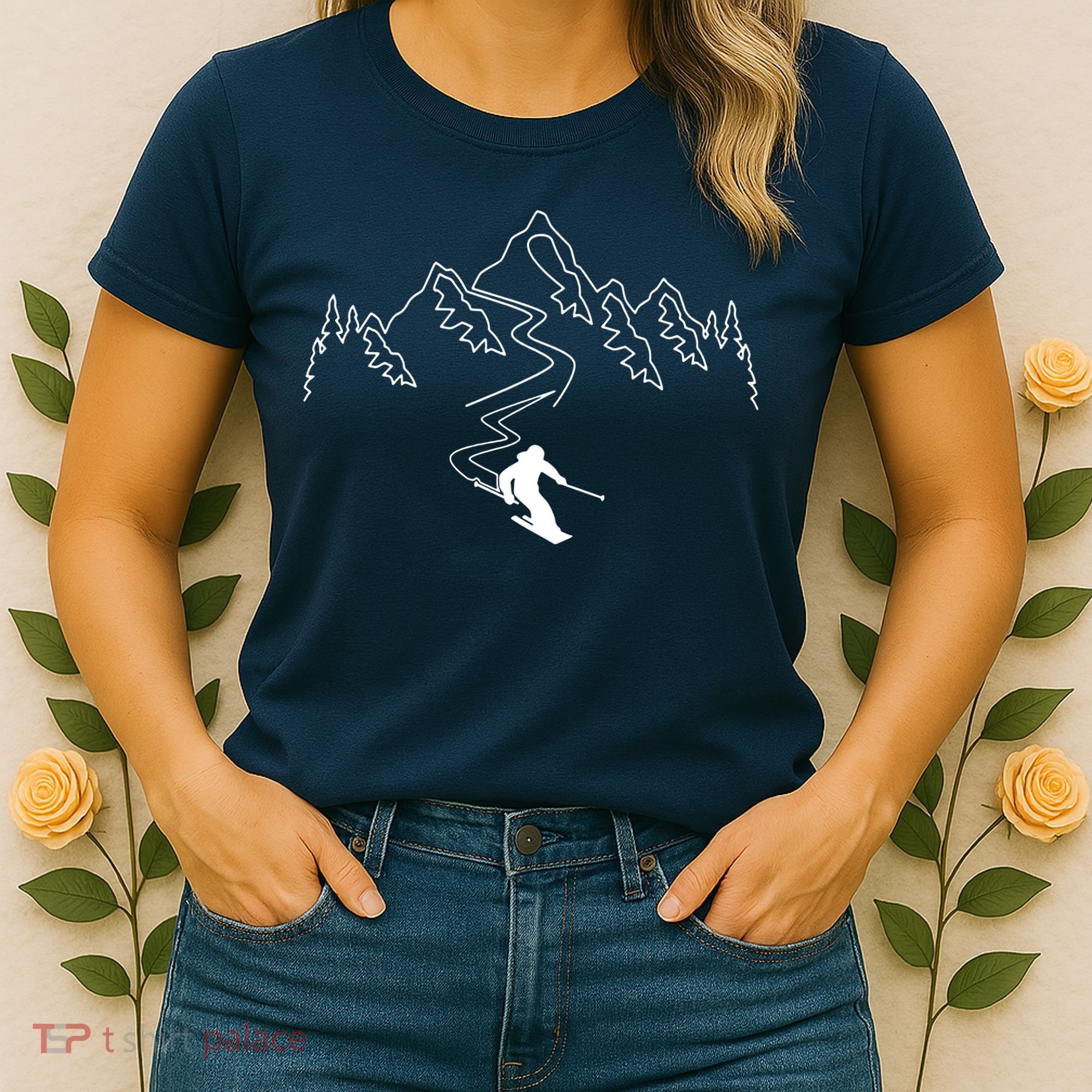 Skiing Women's T-Shirt