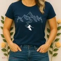 Skiing Women's T-Shirt thumb 2